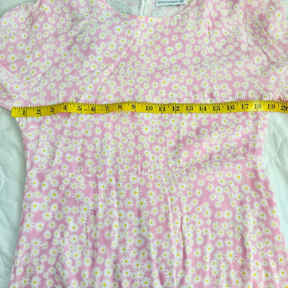 💥💥Clearance!!💥💥pink floral print Serafina ruffled short sleeve mini dress - Picture 13 of 13